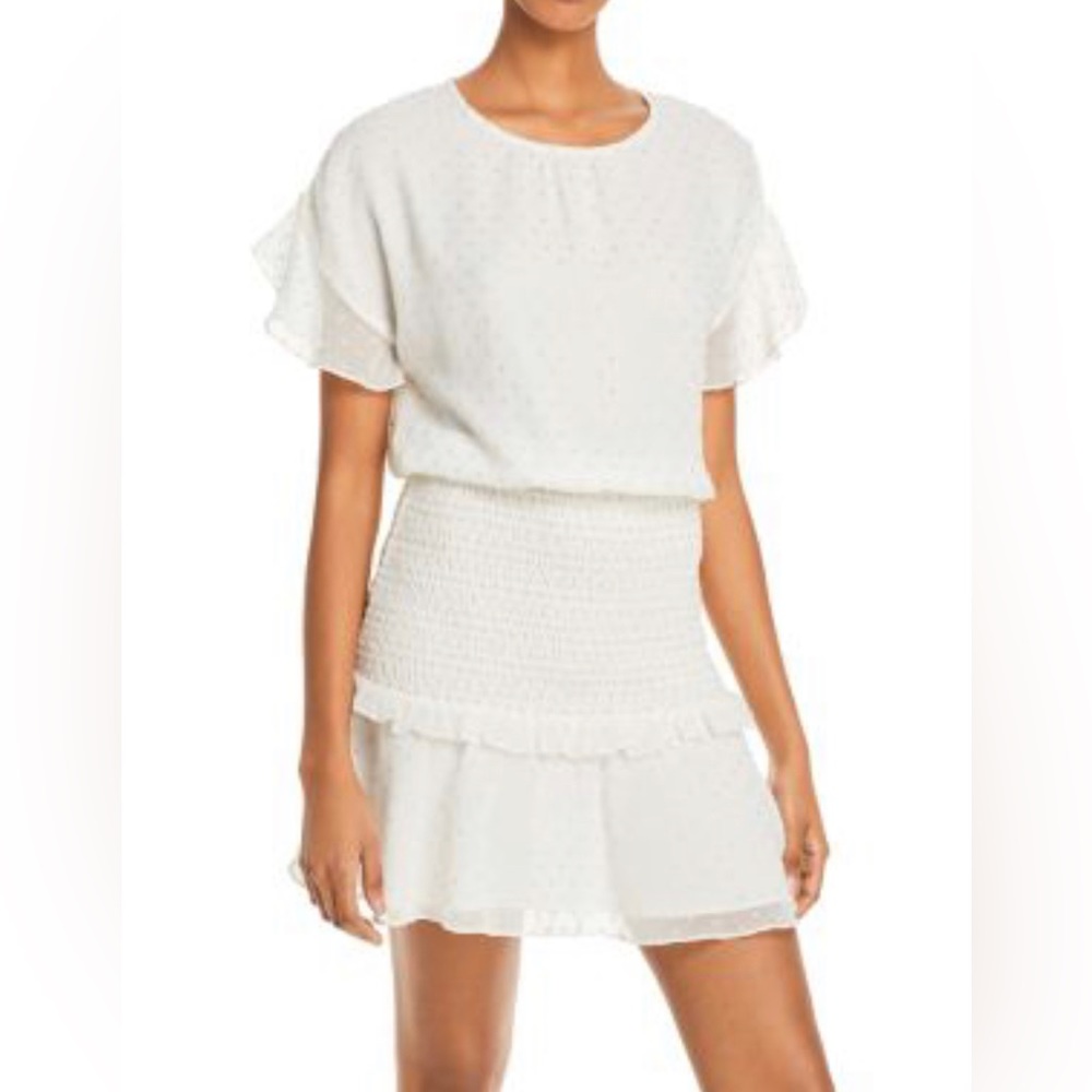 NWT-Aqua- Clip Ruffled Mini dress